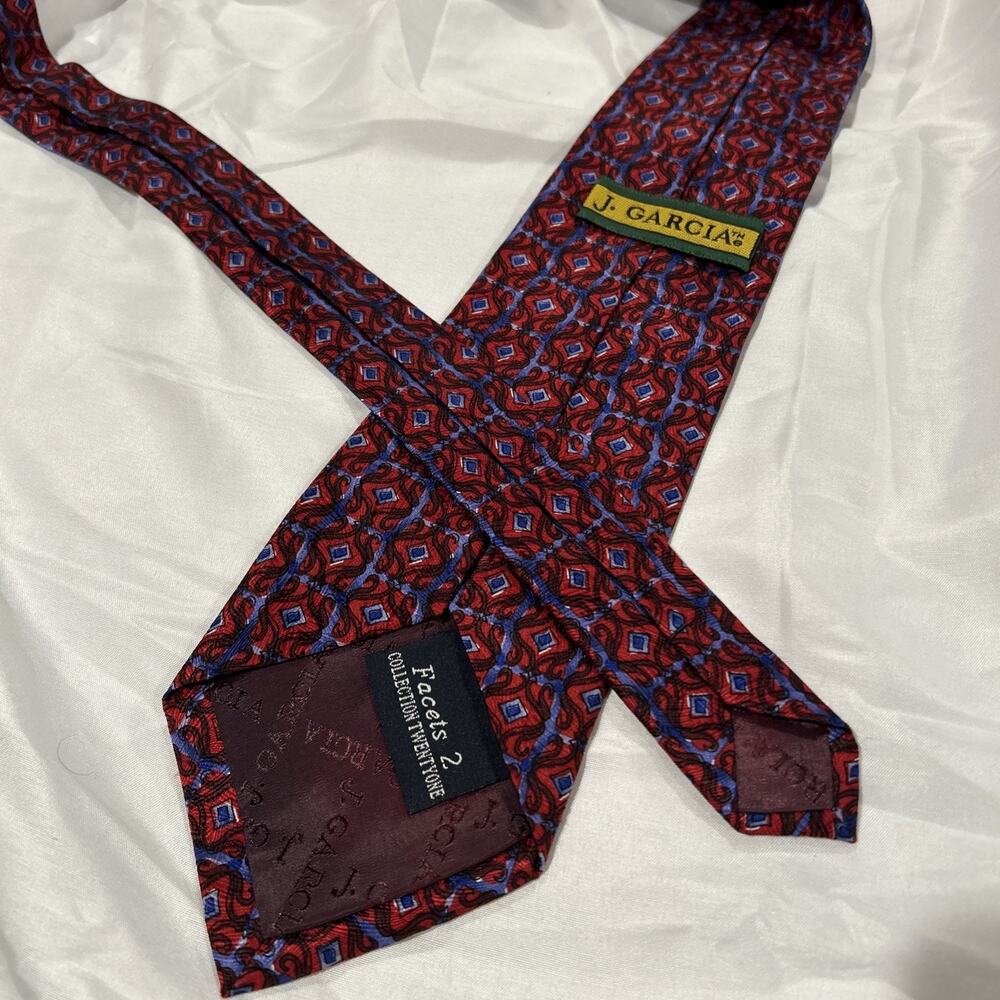 J Garcia Tie Mens Facets 2 Collection Twenty1 Silk Necktie Artistic Novelty 59x4